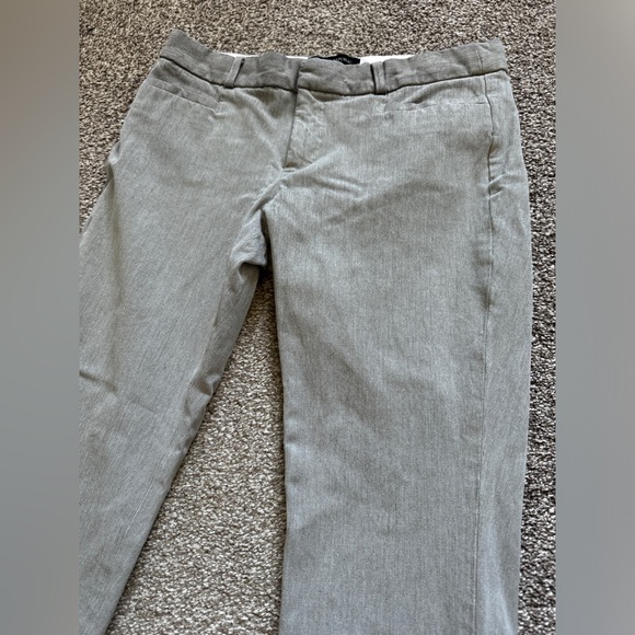 2/$15 BANANA REPUBLIC Sloan Ankle Pants, Slim leg Trousers grey Size 6 petite - Picture 2 of 10